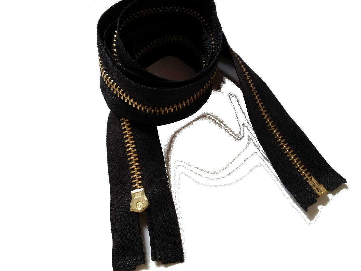 

Застежка-молния металл бегунок №5 85см, Желтый