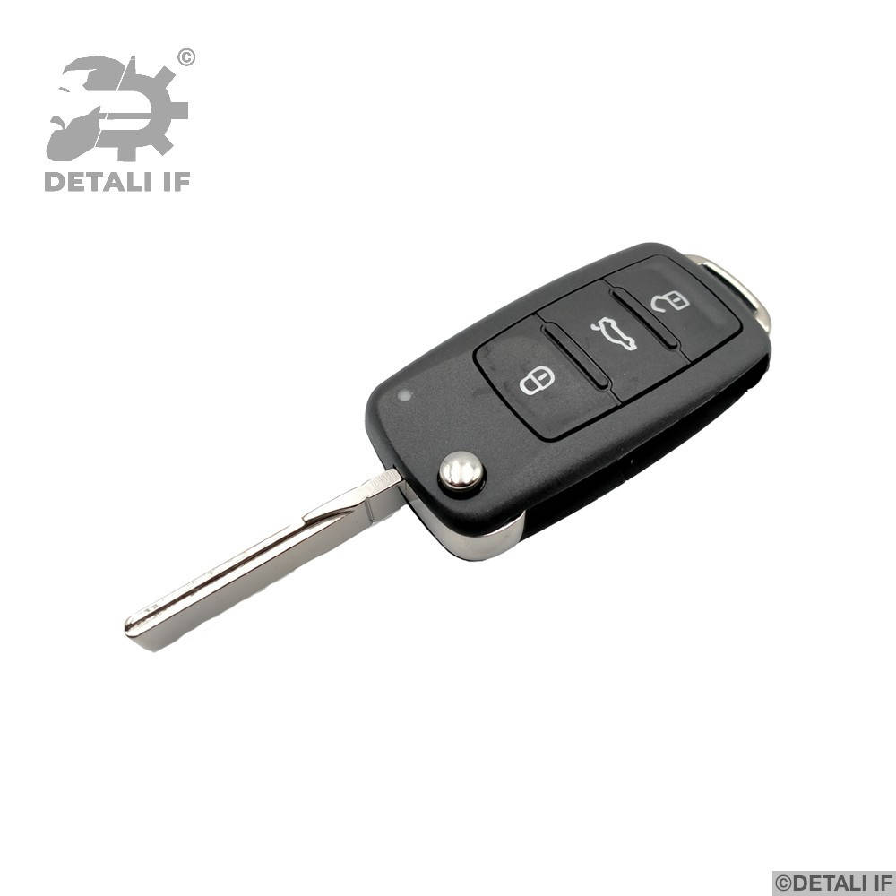 

Ключ Touran Volkswagen 3 кнопки лампочка сверху