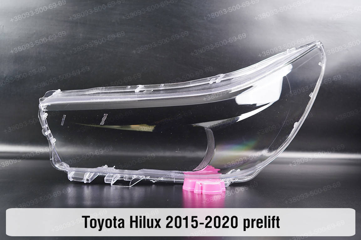 

Стекло фары Toyota Hilux (2015-2020) VIII поколение дорестайлинг левое
