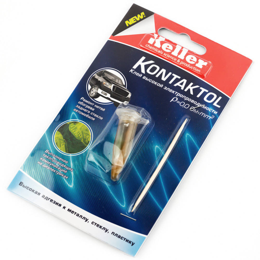 

Клей токопроводящий Keller Kontaktol с частицами серебра (2г)