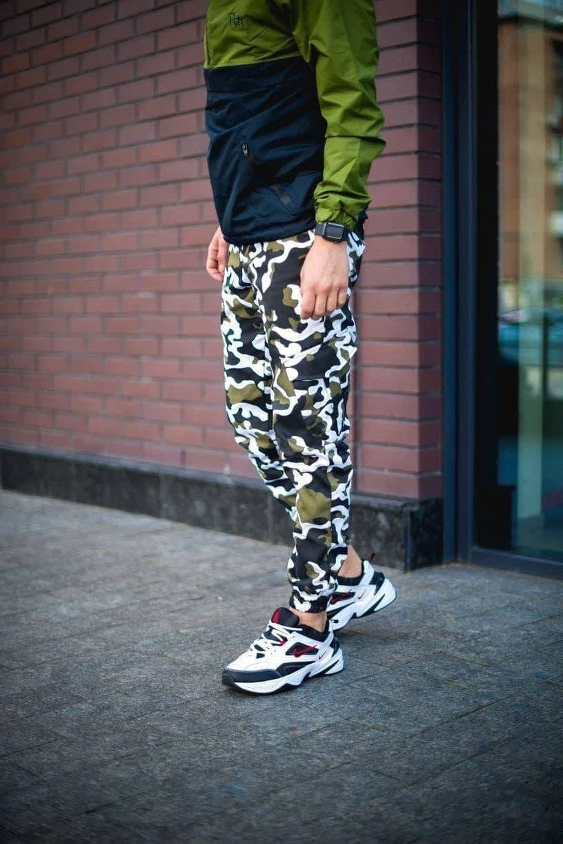 

Мужские стильные штаны Карго (камуфляжные). Штаны c клапанами S