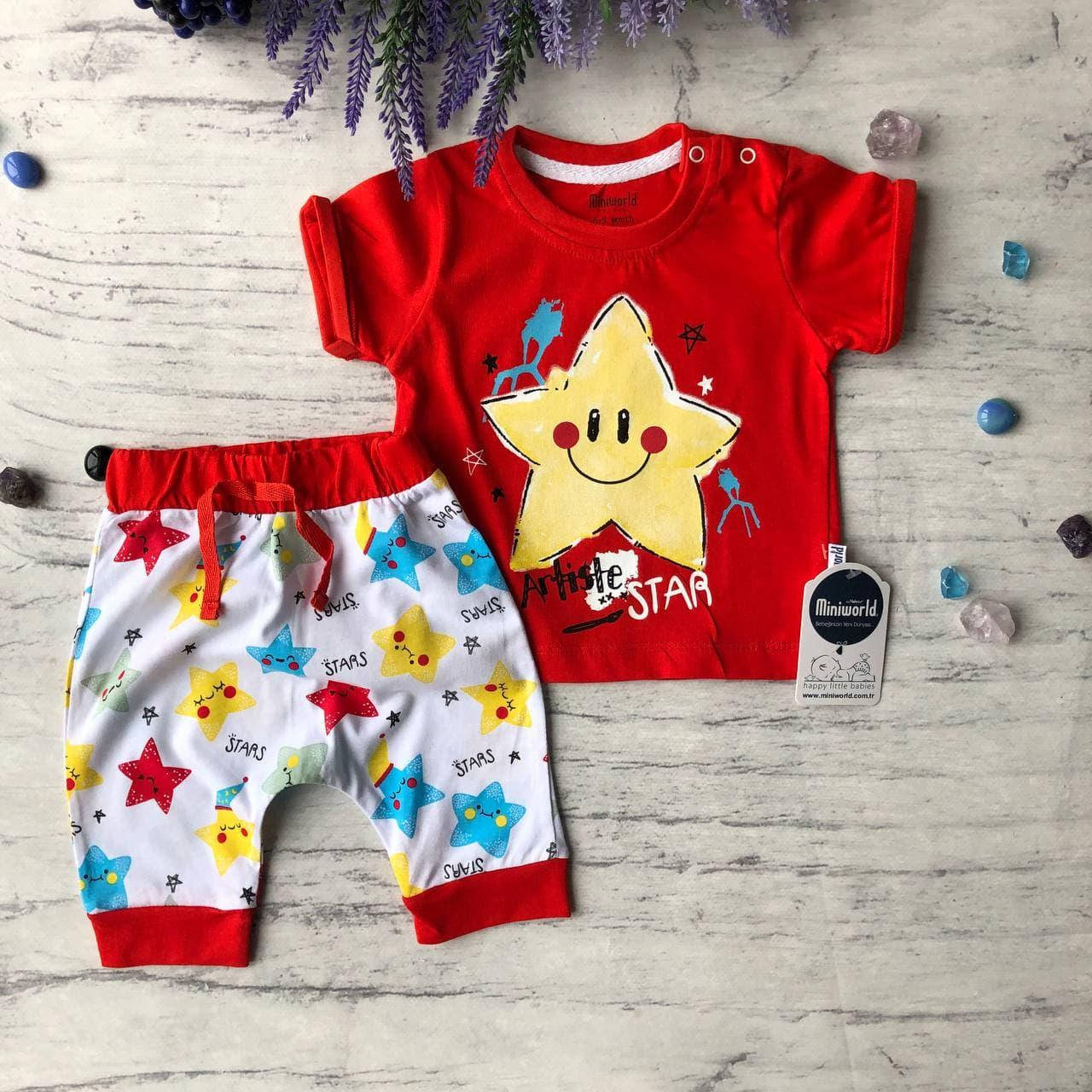 

Летний костюм на мальчика 840. Размер 68 см, 74 см, 80 см, 86 см