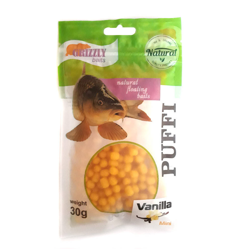 

Воздушное тесто Grizzly Baits Puffi Vanilla (Ваниль) 8мм 30г