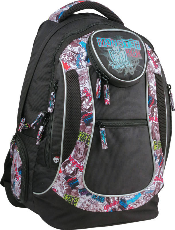 

Рюкзак подростковый Kite 804 Monster High MH15-804L, Черный