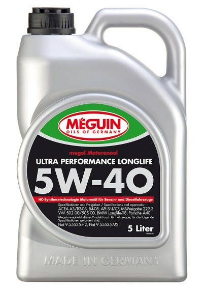 

Масло моторное синтетическое MEGUIN Ultra Performance Longlife 5W-40 5Л. (6328)