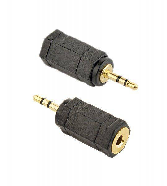 

Аудиопереходник Cablexpert 2.5мм - 3.5 мм М-F Black (A-3.5F-2.5M), Черный