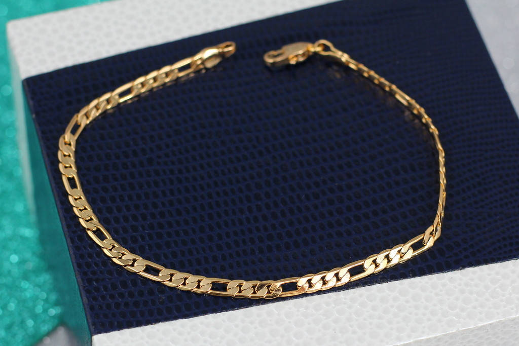 

Браслет Xuping Jewelry фигаро 19,5 см 3 мм золотистый