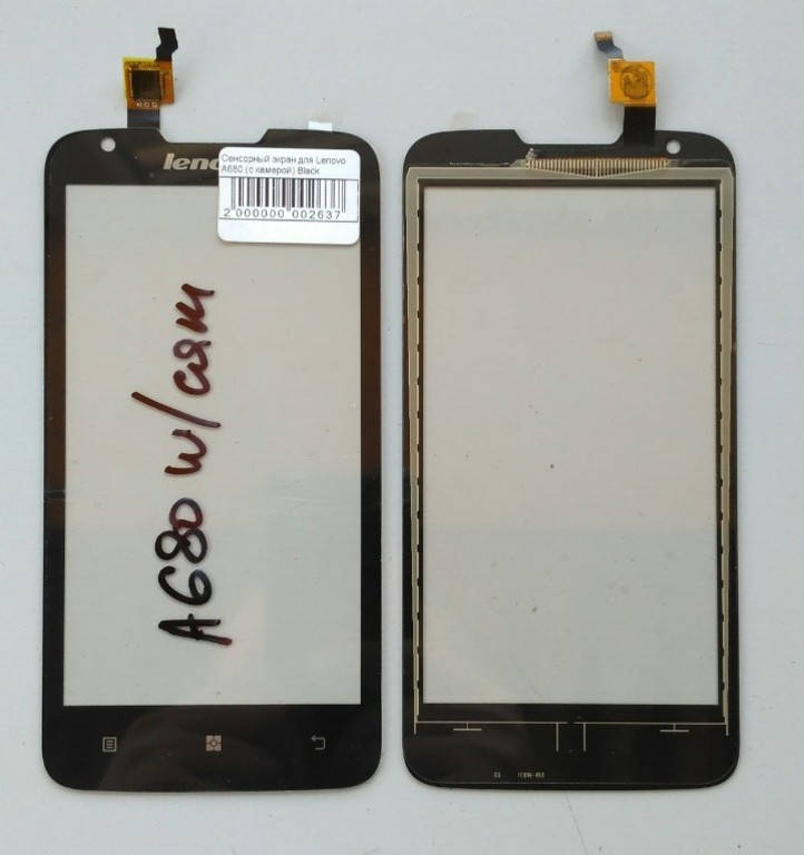 

Сенсорный экран для Lenovo A680 (с камерой) Black, Черный