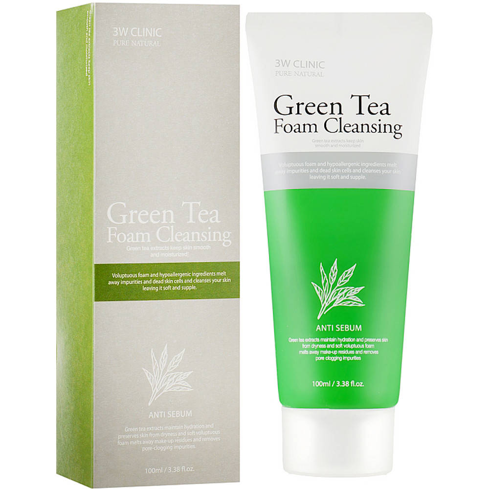 

Пенка для умывания с зеленым чаем 3W Clinic Green Tea Foam Cleansing 100 мл