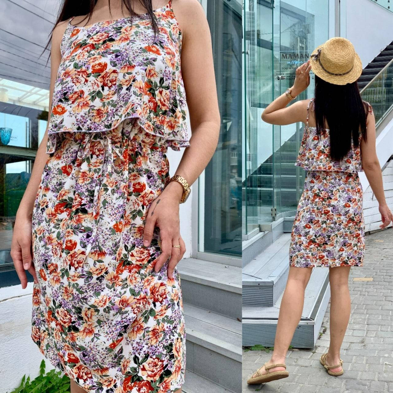 

Женский сарафан с воланом DP0121 p: S, M, L, XL