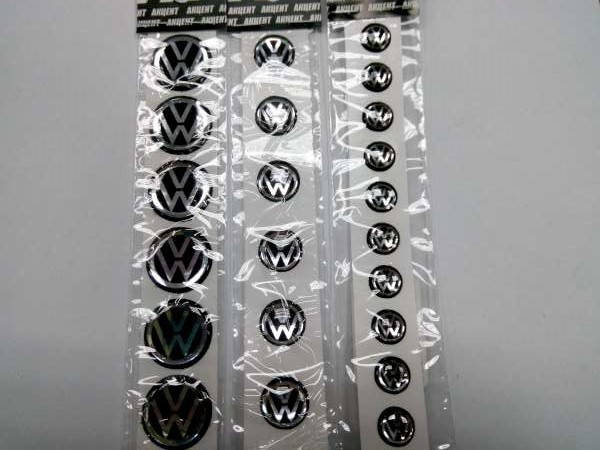 

Силиконовые 3D наклейки VOLKSWAGEN, комплект, 10,13 и 20 мм, цена за блистер 1 размера
