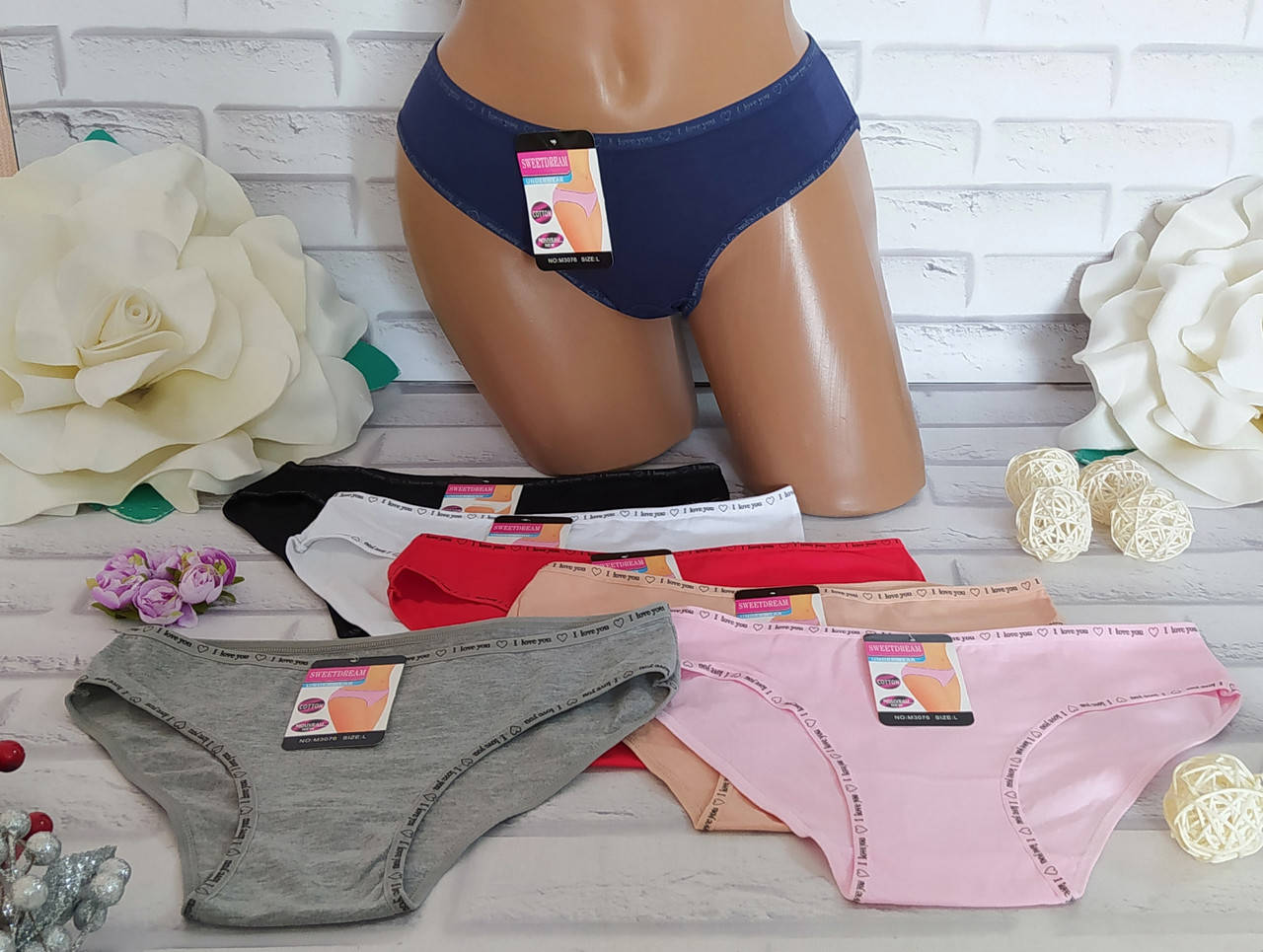 

Трусы женские L 46-48 размер хлопок SD SК-М3076, Разные цвета