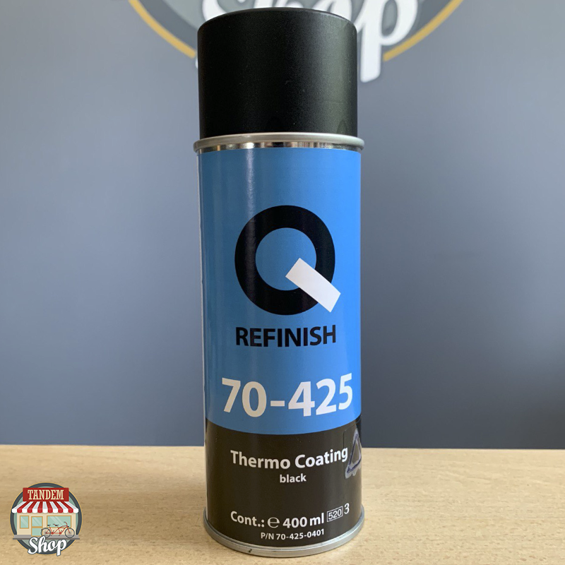 

Краска термостойкая до 650°C Q-Refinish 70-425, 400 мл Аэрозоль Черный