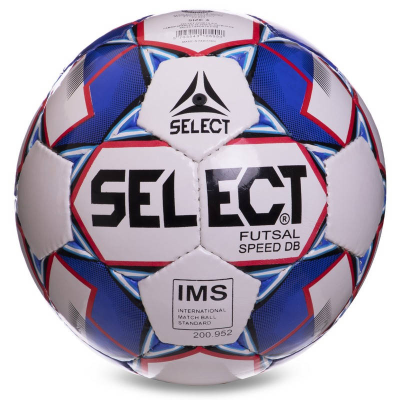 

Мяч футзальный SELECT SPEED DB FB-2991 №4 белый-синий
