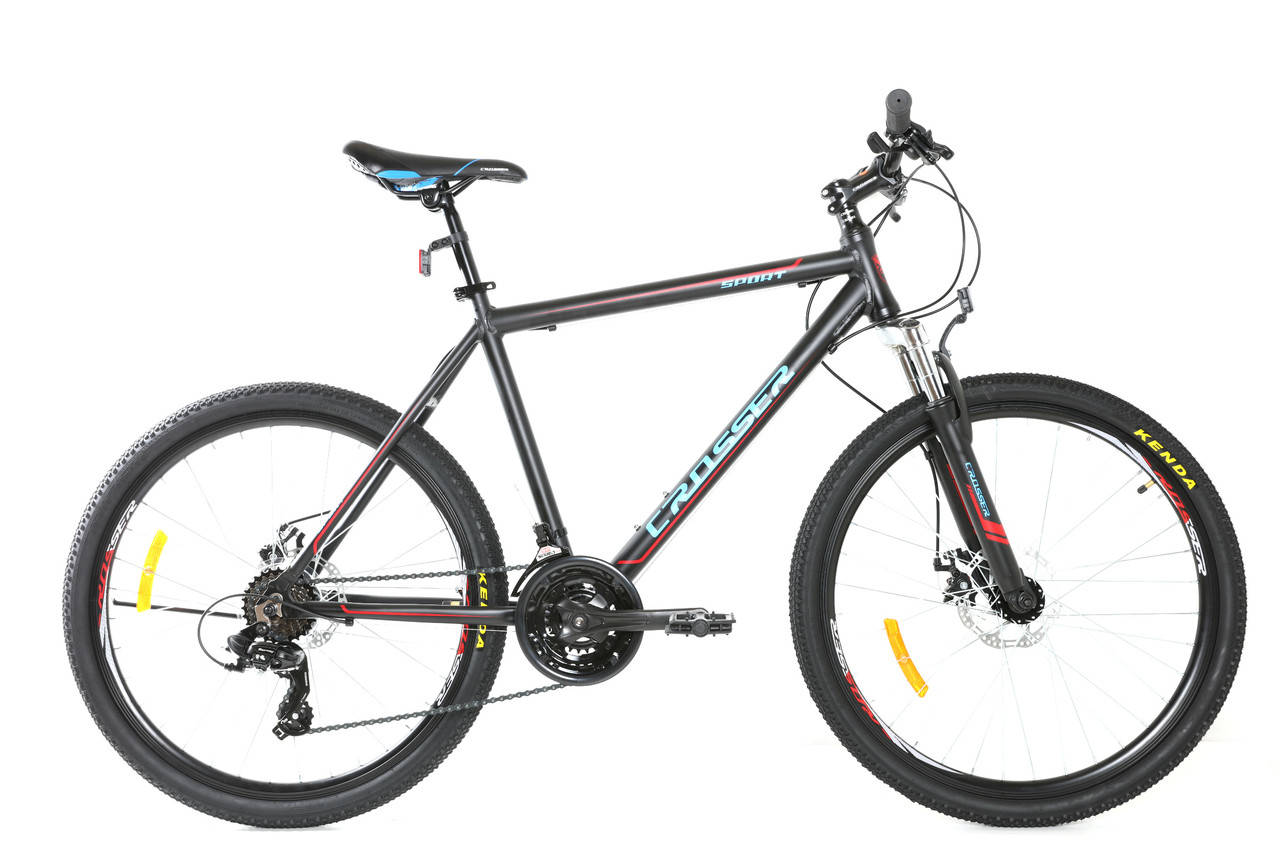 

Велосипед горный Crosser SPORT 26" алюминиевая рама 20", Суперлегкий. Серо-красный.