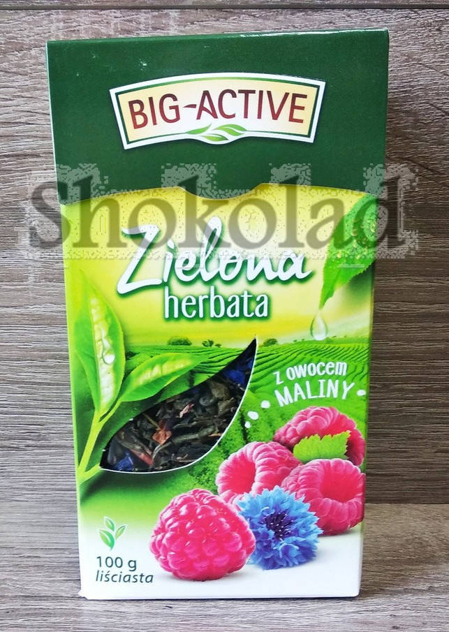 

Чай Big-Active Зеленый с малиной 100г