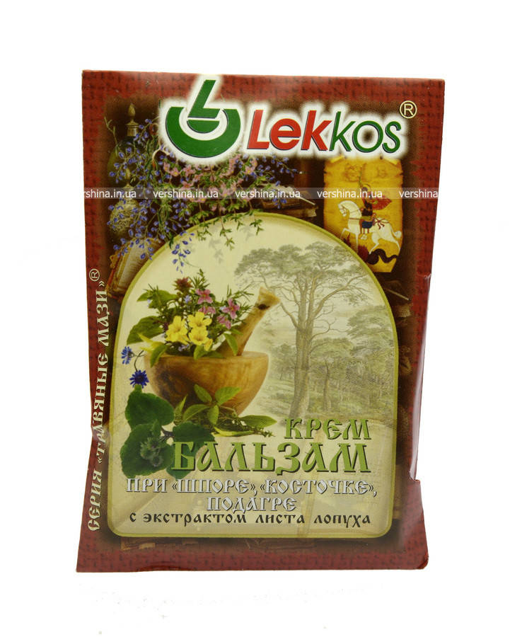 

Крем-бальзам при шпоре, косточке, подагре 10 г