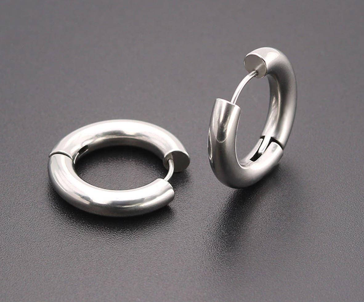 

Серьги "Кольца конго" серебристые, С6424, Серебристый