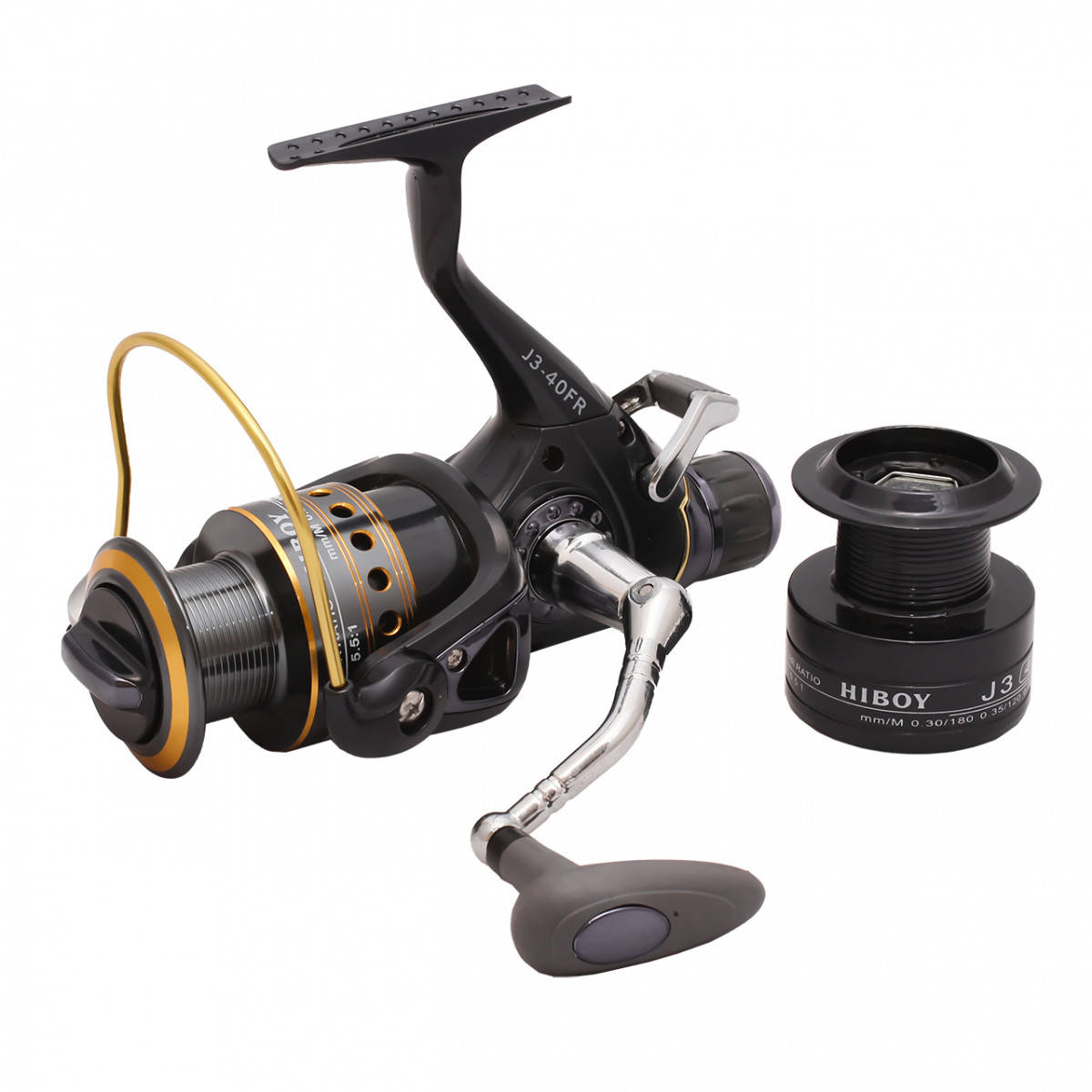 

Катушка карповая Haibao J3FR 9+1bb с байтраннером 4000, Серый