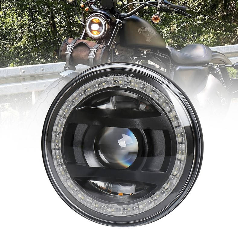 

Фара головного света мото OVOVS , LED 5,75 дюймов, 9 - 32 В, 41 W круглая, черная