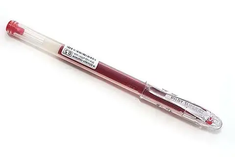 

Ручка гелевая "Super Gel" 0.5мм, красная BL-SG-5-R Pilot