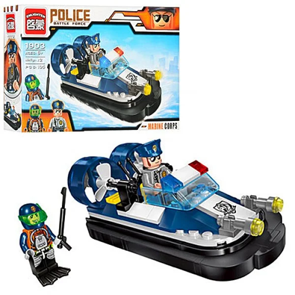 

Конструктор Police Series 105 деталей Катер 1903