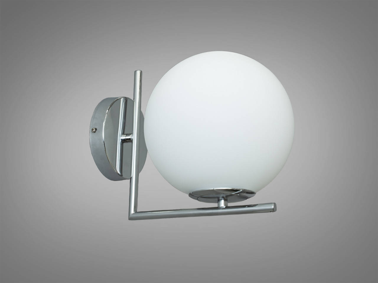 

Настенный светильник цвет хром с белым плафоном Диаша&B-200HR, Белый