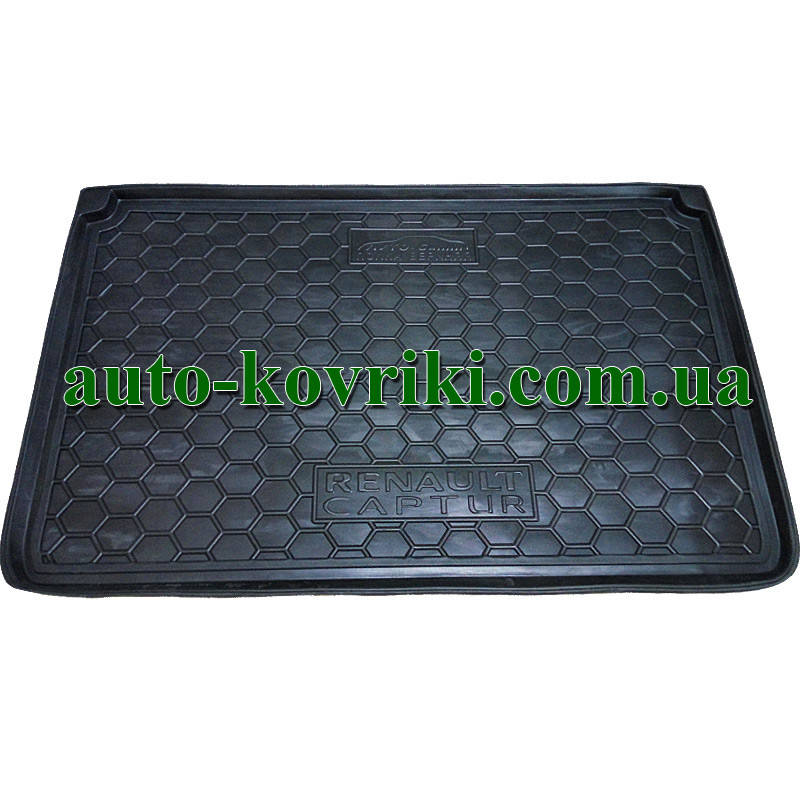

Коврик багажника резиновый Renault Captur 2013- (верхняя полка) (Samsung QM3) (Avto-Gumm), Черный