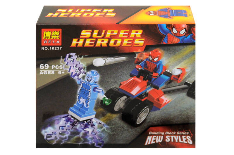 

Конструктор 10237 Супергерои Человек-Паук против Электро Marvel Super Heroes SPIDERMAN 69 деталей