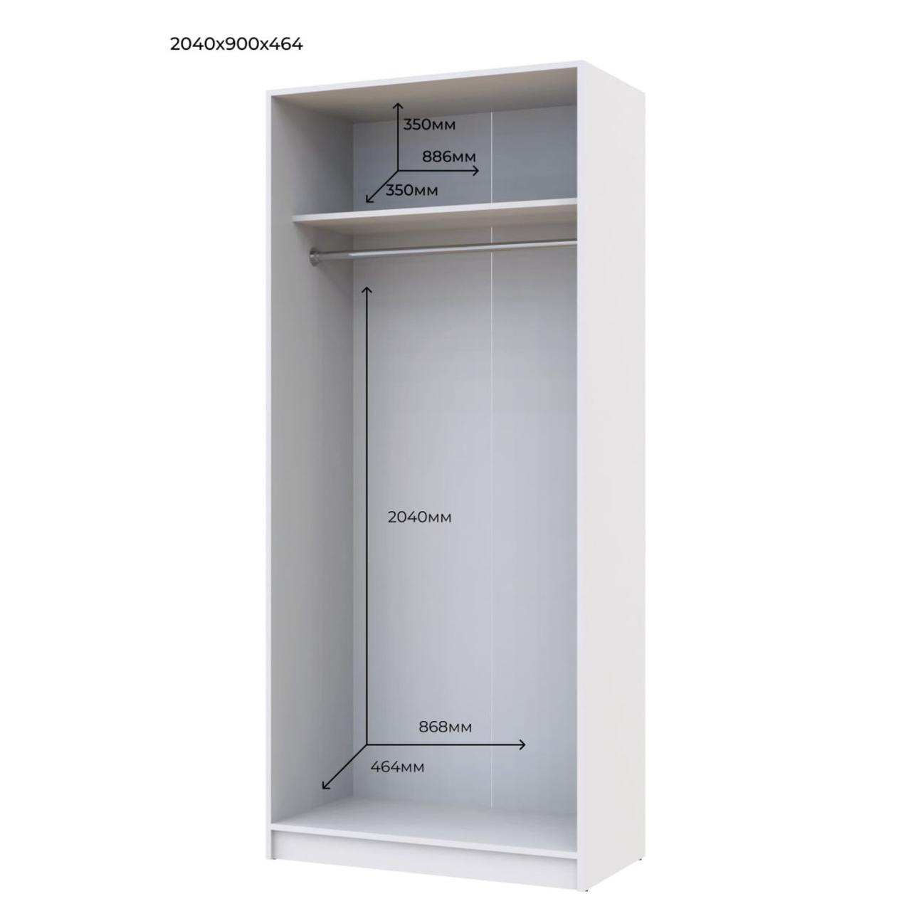 Передпокій Doros Alice та шафа Promo 2 ДСП Білий/Дуб Сонома (42005078) 2