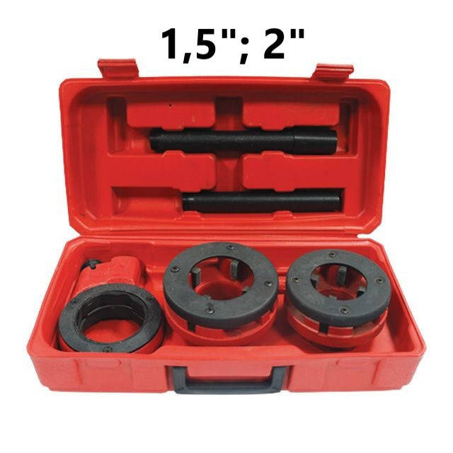 

Набор плашек 2 шт. для нарезки резьбы 1 1/2"; 2" INTERTOOL SD-8002, ручные клуппы