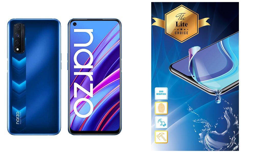 

Защитная пленка Armor Lite на экран Realme Narzo 30, Прозрачный
