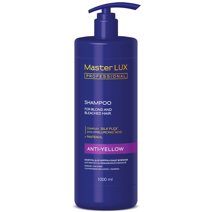 

Шампунь для нейтрализации желтизны с дозатором Master LUX Professional Anti-Yellow Shampoo 1000 мл (19244Gu)