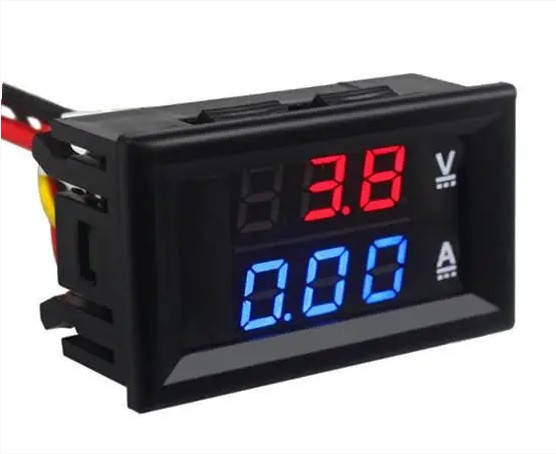 

Вольтметр и амперметр DSN-VC288 панельный цифровой 10A , 100V Вольтамперметр