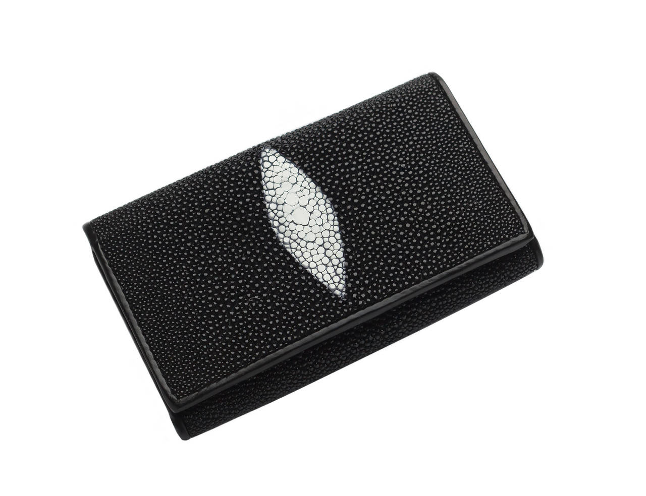 

Ключница из кожи морского ската Ekzotic Leather Черная (stk 01), Черный