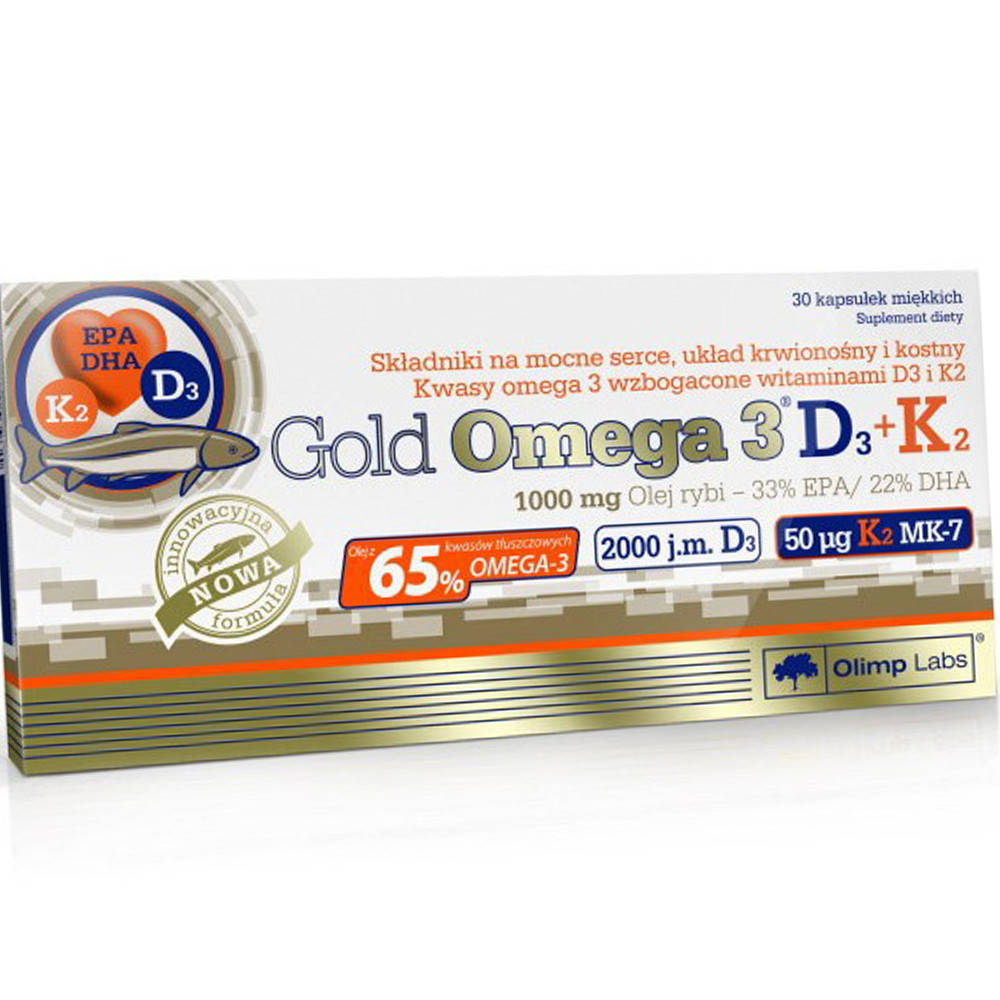 

Омега 3 Д3 К2 OLIMP Gold Omega 3 65% D3 K2 30 капс