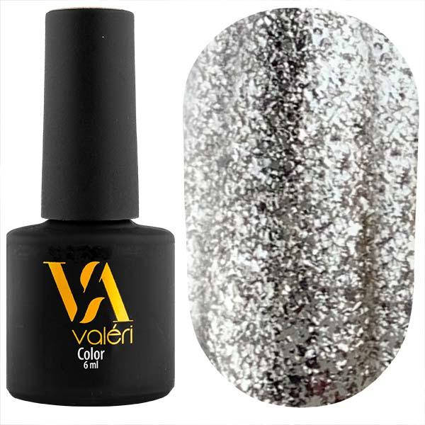 Гель-лак Valeri №110 (серебро с блестками), 6 мл