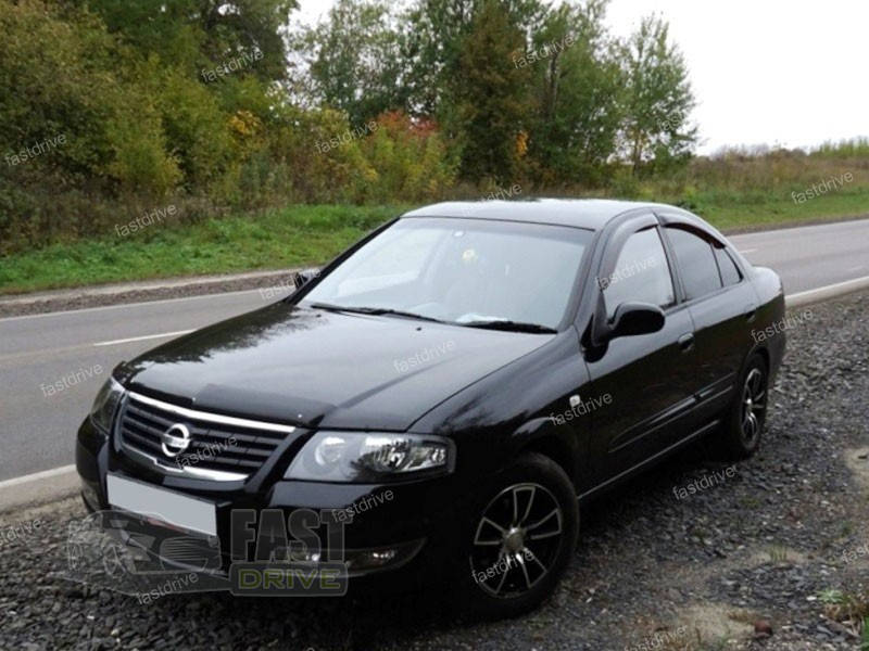 

ДЕФЛЕКТОРЫ ОКОН (ВЕТРОВИКИ) NISSAN ALMERA CLASSIC 2006-2012 (4 ШТ.)
