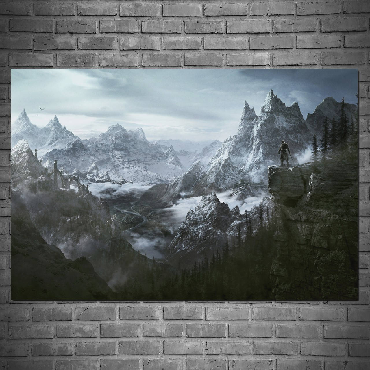 

Плакат "Скайрим, горная панорама, Skyrim" (артикул 0945) 90, Матовая, 60