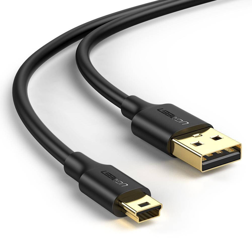 

Кабель зарядный Ugreen Mini USB - USB 2.0 2 м Black (US132), Черный