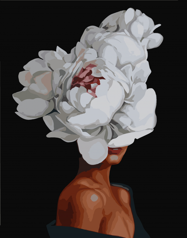 

Картина по номерам Цветочная нежность 40*50см 10203-AC