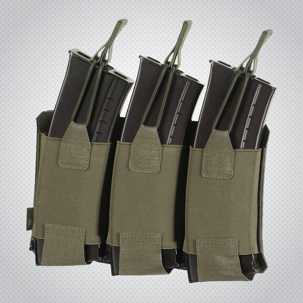 

M-Tac подсумок эластичный на 3 магазина Elite Laser Cut Ranger Green