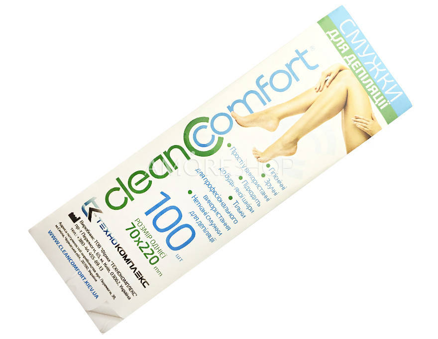 

Смужки для депіляції 7х22см 100шт CleanComfort