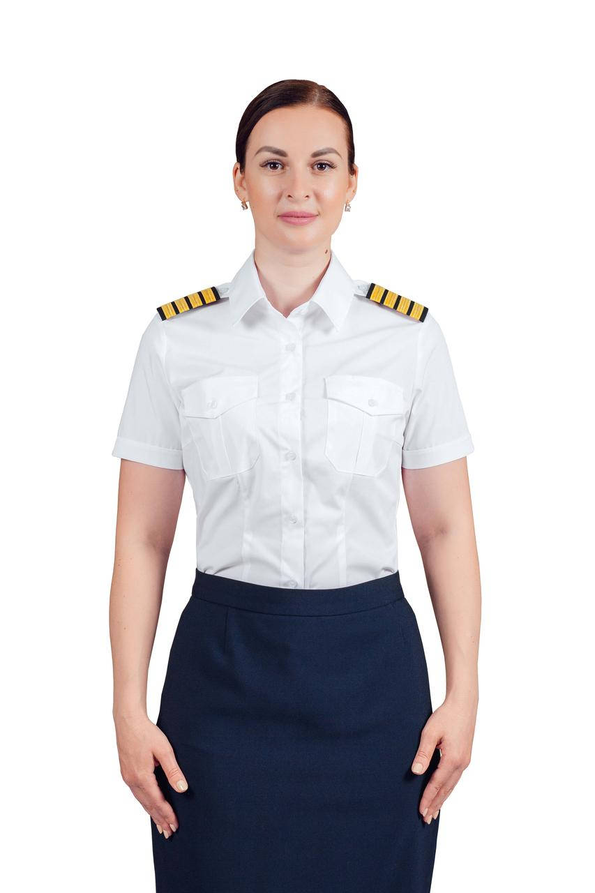 

Рубашка форменная женская с коротким рукавом "Lux short" CODIRISE™ 160-167, Белый