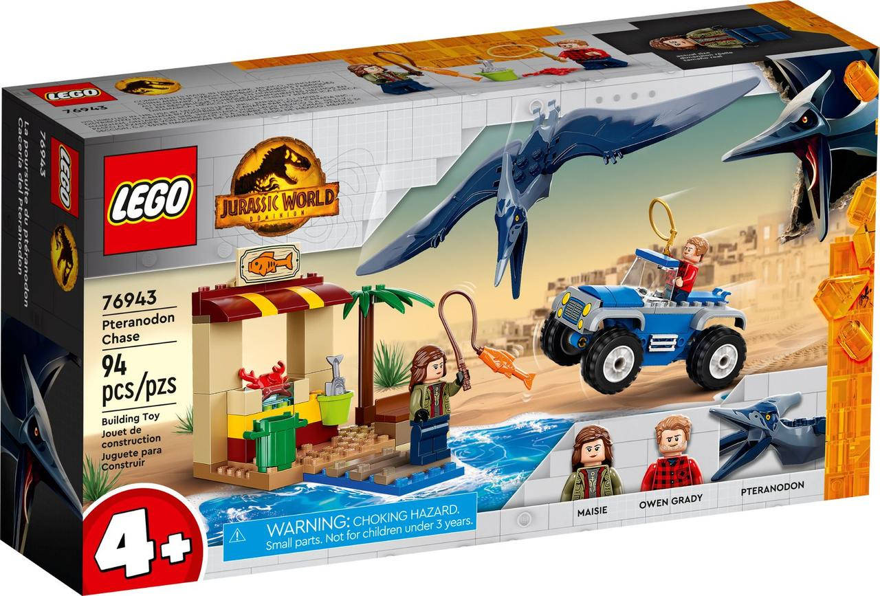 

Конструктор Lego Jurassic World Погоня за птеранодоном 94 детали (76943), Разные цвета