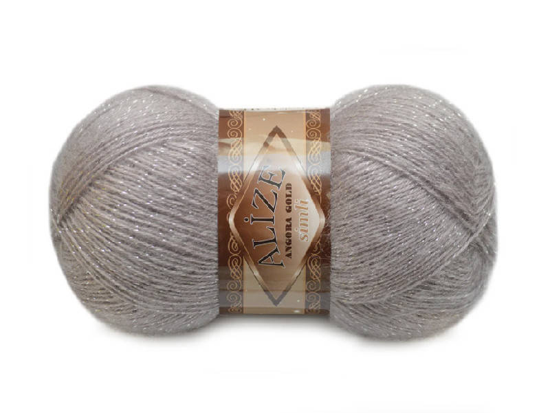 

Alize Simli Angora Gold, Серая роза №163, Сиреневый