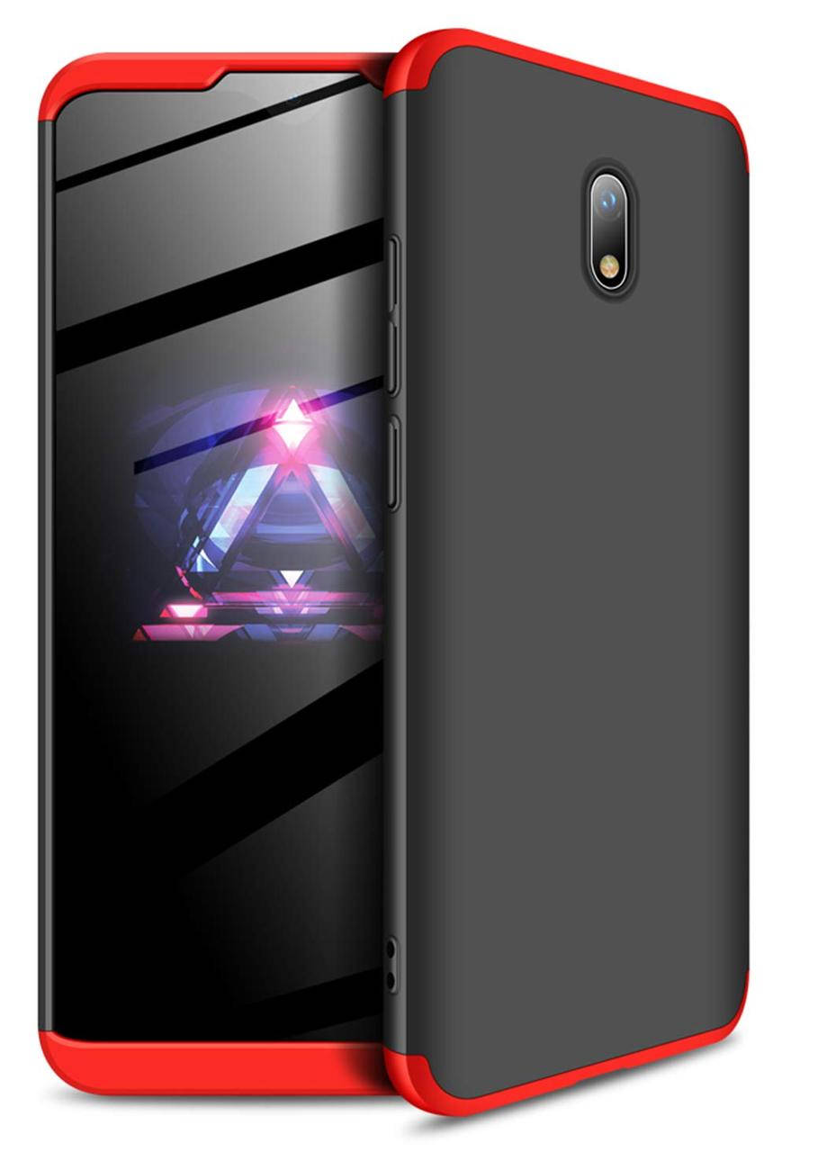 

Чехол GKK 360 для Xiaomi Redmi 8A бампер оригинальный Black-Red