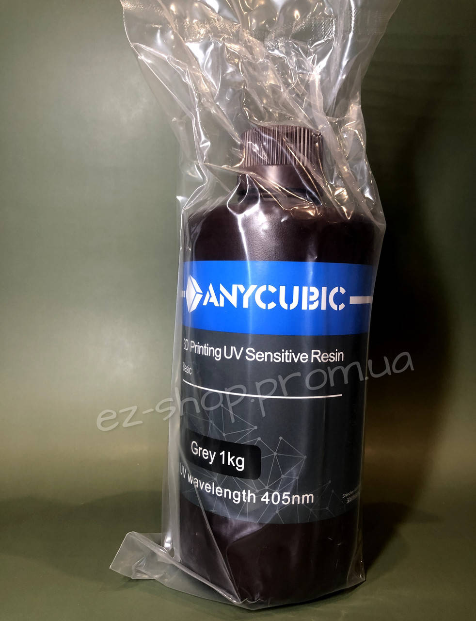 

Фотополимерная смола Anycubic 405nm UV resin 1 литр Grey Серый
