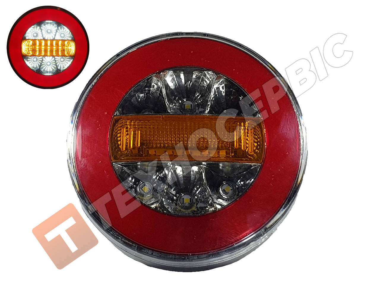 

Фонарь задний на прицеп 12в LED-NEON "Гамбургер" 24v (пр-во CERAY) Турция