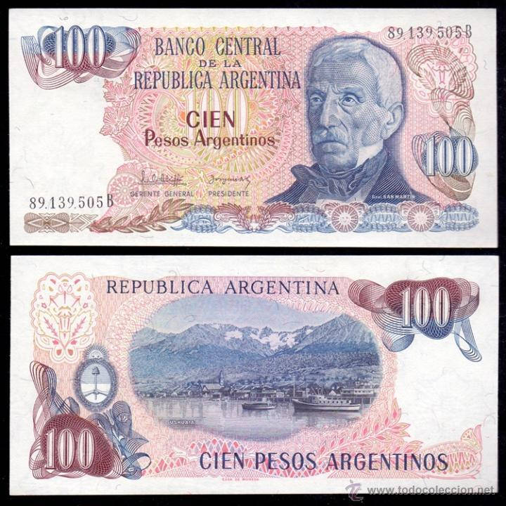

Аргентина / Argentina 100 Pesos Arg 1983 Pick 315 UNC